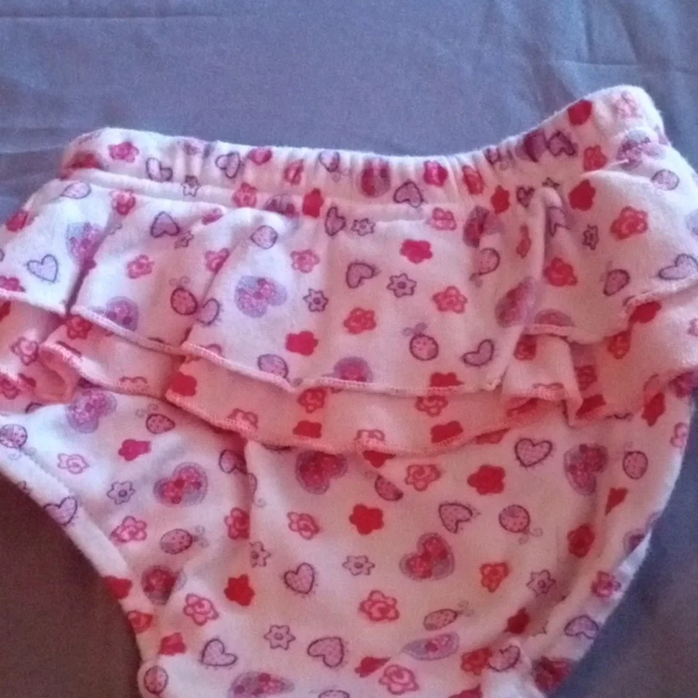 4/$20 Baby Girl 3-6 Months Ruffled Bloomers Diaper Cover